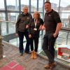 L-R Sally Basker from Exeter Science Park with Fiona Crichton and Martin Bignell from EZ-base